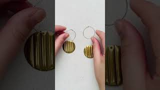 Boucle d’oreille facile à réaliser en seulement secondes bijouxfaitmain diy jewelry tutoriel [upl. by Euqitsym519]