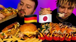 Mukbang Rolls 🇯🇵 amp Hot Dogs 🇩🇪 ASMR [upl. by Punak490]