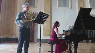 Gliere  Intermezzo Jacek Muzyk  horn Justyna Danczowska  piano [upl. by Retsevel961]