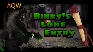 AQW  Librarium Binkys Lore Scroll Entry [upl. by Kyrstin]