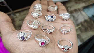 New Silver Ring designs for girls with price 2024  Silver ring designs with price 2024 [upl. by Teiv]