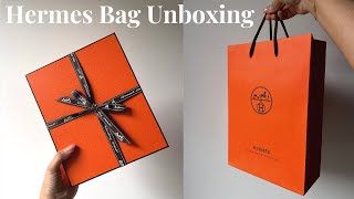 HERMES BAG UNBOXING 2024 chai colour [upl. by Janyte]