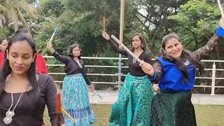 ECO lady fitness centre  Indhana Winva  dandiya dance  Falguni Pathak  navratri song [upl. by Yanffit]