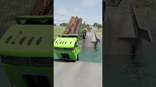 Truck vs breached bridge 3 [upl. by Pirri471]