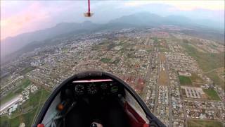 Schleicher ASK 13 Glider Flight from Winch Launch to landing [upl. by Haida]