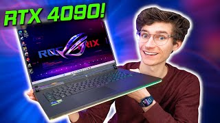 PURE INSANITY  RTX 4090 Gaming Laptops Are HERE 😮  Asus ROG Strix SCAR 18 [upl. by Lexis]