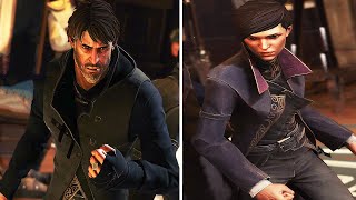 dishonored 2  Corvo VS Emily Opening Difference [upl. by Iamhaj]