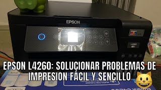 Epson L4260 solucionar problemas de impresion fácil y sencillo [upl. by Gizela]