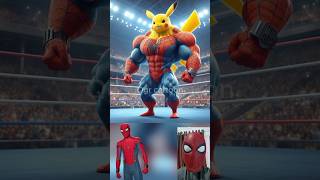 superheroes but muscular pikachu 😱🔥Marvel amp DCAll Characters marvel avengersshortsrobot [upl. by Marinna977]