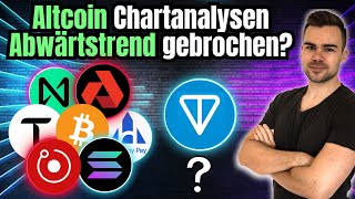 TONCoin geht komplett steil Abwärtstrend gebrochen  BTC amp Altcoin Chartanalysen [upl. by Yablon322]