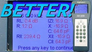 Improved Impedance Measurement with the RigExpert 054 [upl. by Nitnert]