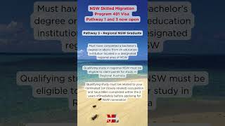 NSW Skilled Migration Program 491 Visa Pathway 1 and 3 now open [upl. by Rehpotsrihc]