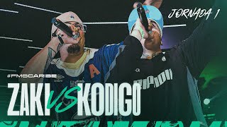 KODIGO vs ZAKI I FMSCARIBE 2024  Jornada 1 Temporada 2  Urban Roosters [upl. by Dodson]