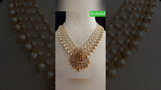 High quality gorgeous RAMPARIVAR pendant premium pearls jalli set is instock✅✅new today fashion [upl. by Ysnil]