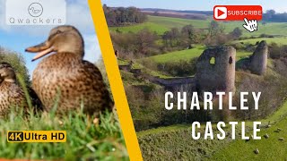 Chartley Castle castle maryqueenofscots ruin ruins medieval drone [upl. by Enileme]