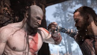 Original Goatee Kratos VS Baldur Boss Fight God of War PC Mod  Classic Kratos is Back [upl. by Urian]