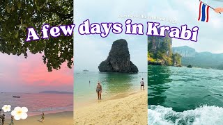 A few days in Krabi  Nightmare massage Railay Beach Ao Nang Night Market amp lots of cocktails 🍹 [upl. by Adnomal]