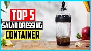 Top 5 Best Salad Dressing Container in 2024 [upl. by Bocaj]