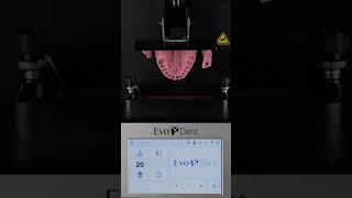 3Dprinting Gingiva Mask parts on the Evodent E128 Dental resin 3Dprinter [upl. by Ahsik595]