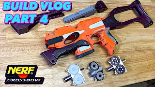 Nerf Mod Choosing A Flywheel Cage Nerf Kenner Crossbow Stryfe Integration Build Vlog Part 4 [upl. by Nethsa]