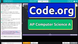 Codeorg Lesson 19A Attributes  Tutorial with Answers  Unit 1 CSA [upl. by Zulch]