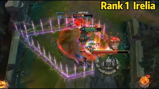 Rank 1 Irelia This Irelia Mechanic is Super CLEAN LEVEL 2 SOLO KILL [upl. by Fayette]