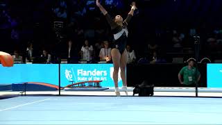 ABDELSALAM Jana EGY2023 Artistic Worlds Antwerp BELQualificationsFloor Exercise [upl. by Emery]