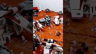 Recreating The Second Battle Of Geonosis in LEGO shorts [upl. by Ondrej107]