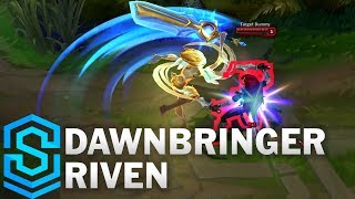 Dawnbringer Riven Wild Rift Skin Spotlight [upl. by Joelynn967]