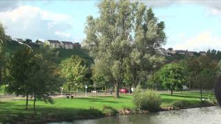 Scenic cruise along the Moselle River Remich Luxembourg [upl. by Anaujit438]