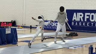 FINALS  LOZANO Veyron Jericho VS LIN Xilong  Air Force ROCRJCC Div II Mens Foil [upl. by Pavia]