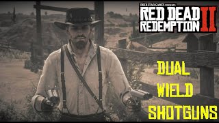 Red Dead Redemption 2  Sawed Off Shotgun  Valentine Rampage [upl. by Yffat]