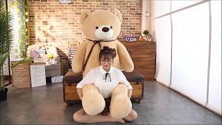 Custom 80 100 120 140cm Giant Teddy Bear Giant Teddy Bear Soft Stuffed Animals For Birthday Gift [upl. by Kat]