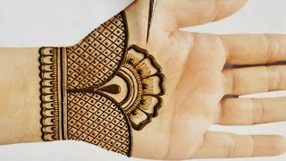 Easy Simple Stylish Mehndi Design Trick 2023 Front Hand Simple Dulhan Mehandi Design Mehndi Design [upl. by Eibrik]