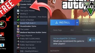 How To Download GTA V Free On PC in 2023 EASY METHOD  Download GTA V On PC From Steam in 2023 [upl. by Kurth]