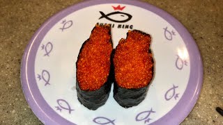 ASMR Tobiko Sushi Fish Roe Ebiko Eggs Mukbang Eating Sound Sushi King  Fish Caviar Salmon Eggs [upl. by Hudnut]