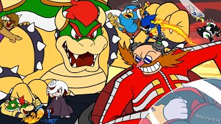 DEATH BATTLE REACTION  Bowser VS DrEggman Mario VS Sonic [upl. by Urina]