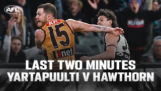 Last Two Minutes Yartapuulti v Hawthorn  Round 10 2024  AFL [upl. by Mungovan]