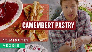 Camembert Recipe With Cranberry Sauce  15 Minute Meals With Jamie Oliver [upl. by Steffy]