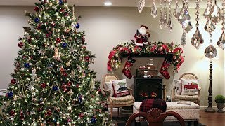 Classic Traditional Christmas Tree  How To Decorate A Christmas Tree With BeadsBeaded Garland [upl. by Namyl]