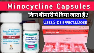 Minocycline Capsule  Cynomycin UsesSide effectsDosePrecautions  Medical jankari [upl. by Hgielac585]