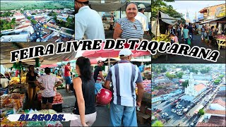 FEIRA LIVRE DE TAQUARANA ALAGOAS 2 DE MARÇO DE 2024 drone feira feiralivre dronexereta [upl. by Esela]