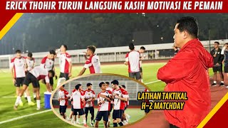 ERICK THOHIR PANTAU LANGSUNG LATIHAN TIMNAS INDONESIA DI MADYA [upl. by Yellac]