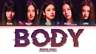 MEOVV 미야오 ‘BODY’ Color Coded Lyrics [upl. by Anayeek]