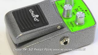 Chord PH50 Budget Phaser Pedal Quick Demo  PMT [upl. by Revkah]