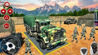 Army Truck Driving Simulator 3d Us Cargo vehicles Transport Android Gameplay [upl. by Kirschner]