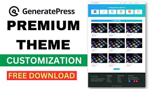 GeneratePress Premium Theme Customization  GeneratePress Tutorials in Hindi 2024 [upl. by Lalib]