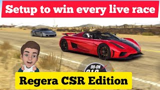 CSR 2  Koenigsegg Regera CSR Edition  Live Race Setup  Dominate Lobbies [upl. by Aicala654]