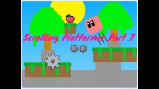 Scratch Scrolling Platformer Game  Part 7  Scratch how to make a scrolling platformer game [upl. by Tudor]