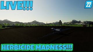 Farming Simulator 22  LIVESTREAM Herbicide Madness Oberthal Farm [upl. by Kermit562]